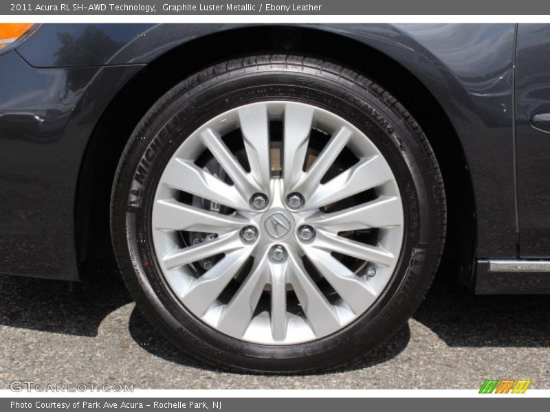Graphite Luster Metallic / Ebony Leather 2011 Acura RL SH-AWD Technology