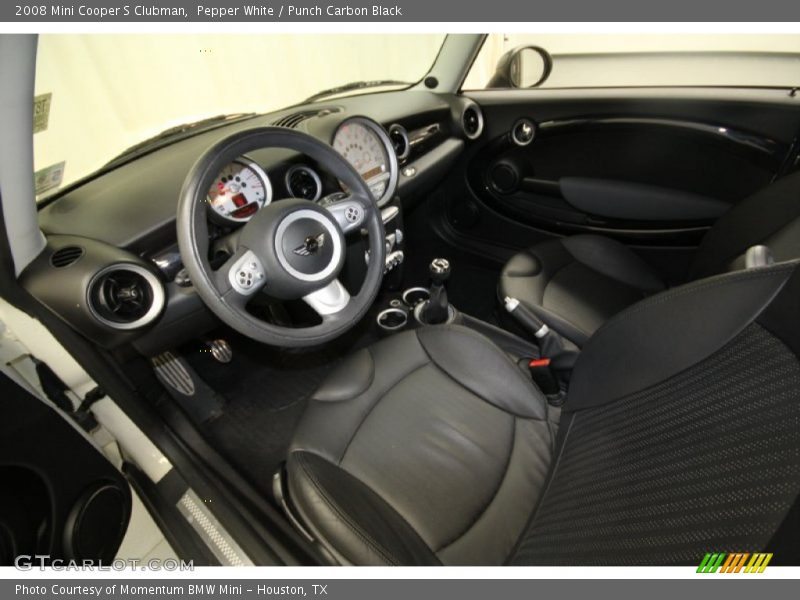 Pepper White / Punch Carbon Black 2008 Mini Cooper S Clubman