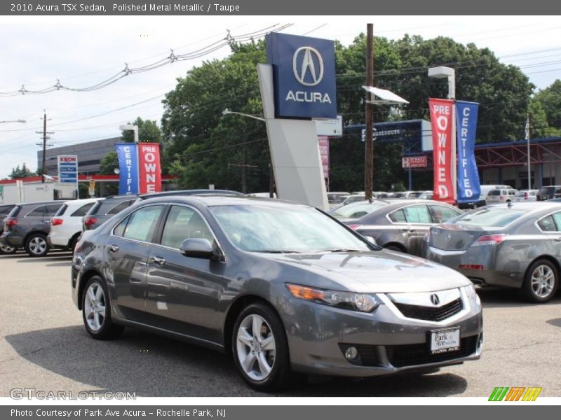 Polished Metal Metallic / Taupe 2010 Acura TSX Sedan