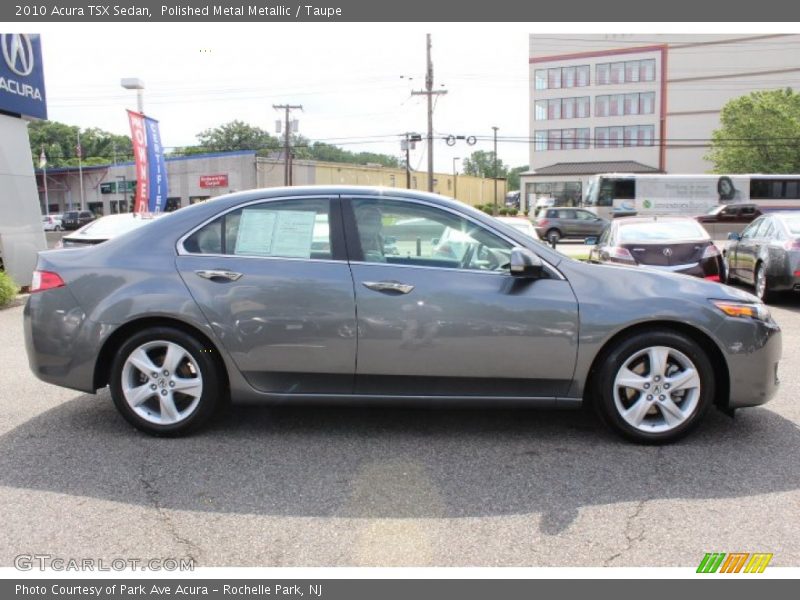 Polished Metal Metallic / Taupe 2010 Acura TSX Sedan