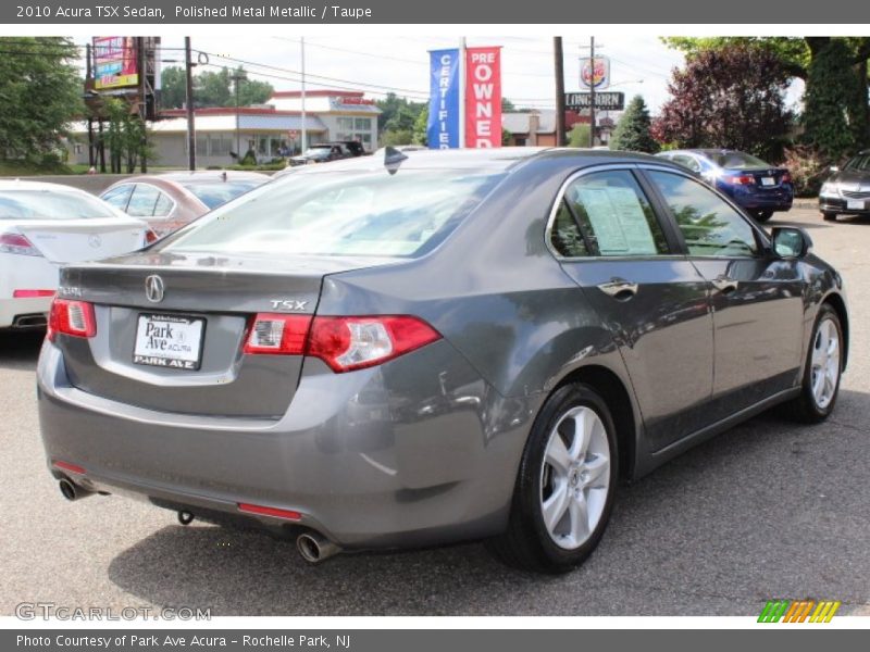 Polished Metal Metallic / Taupe 2010 Acura TSX Sedan