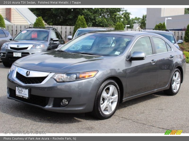 Polished Metal Metallic / Taupe 2010 Acura TSX Sedan