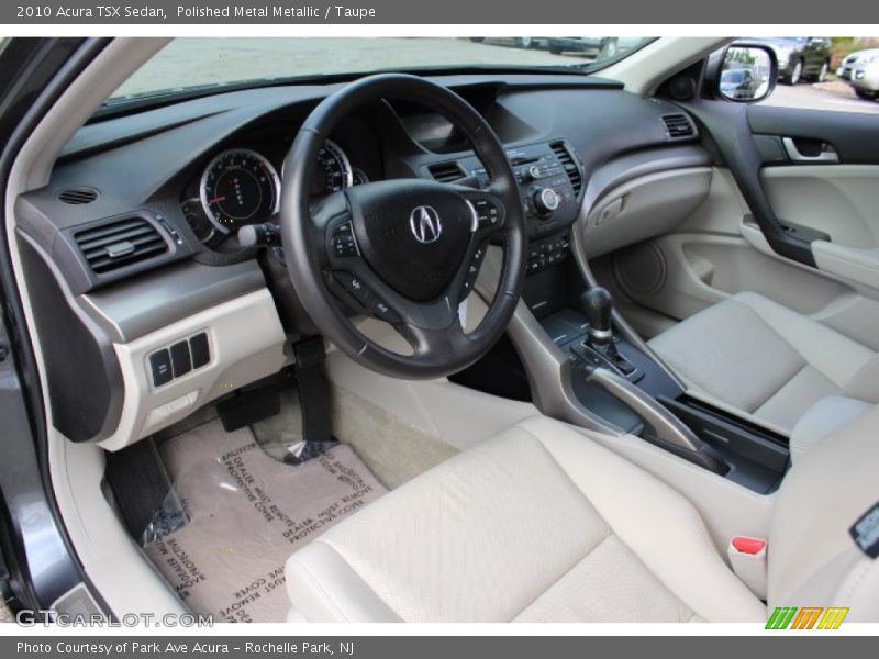 Polished Metal Metallic / Taupe 2010 Acura TSX Sedan