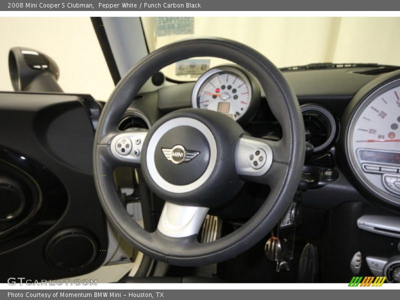 Pepper White / Punch Carbon Black 2008 Mini Cooper S Clubman