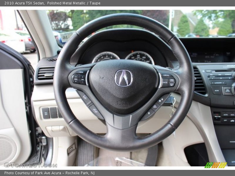 Polished Metal Metallic / Taupe 2010 Acura TSX Sedan