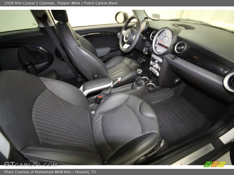 Pepper White / Punch Carbon Black 2008 Mini Cooper S Clubman