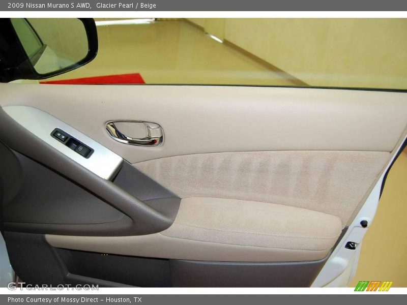Glacier Pearl / Beige 2009 Nissan Murano S AWD