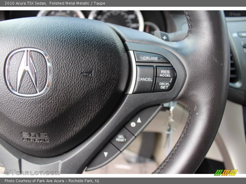 Polished Metal Metallic / Taupe 2010 Acura TSX Sedan