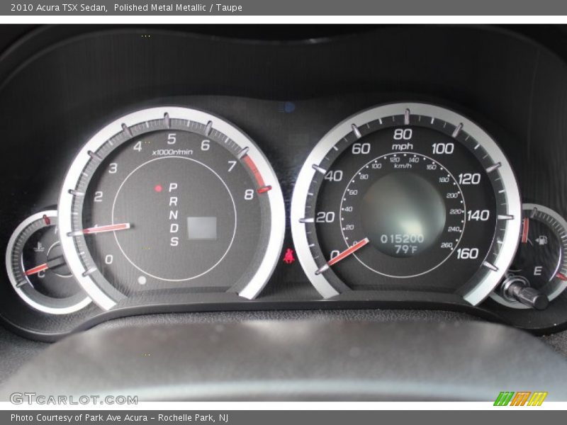 Polished Metal Metallic / Taupe 2010 Acura TSX Sedan