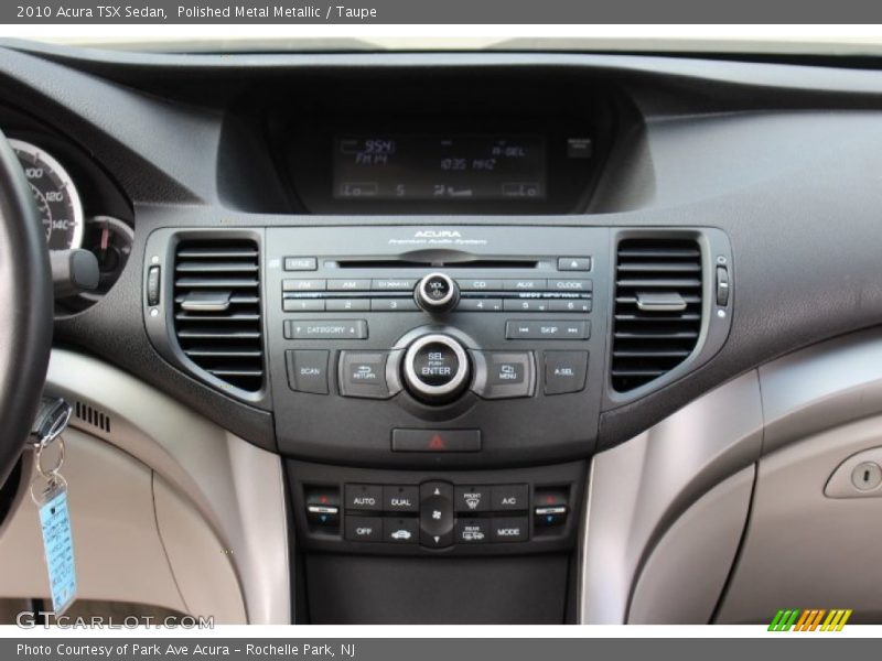 Polished Metal Metallic / Taupe 2010 Acura TSX Sedan