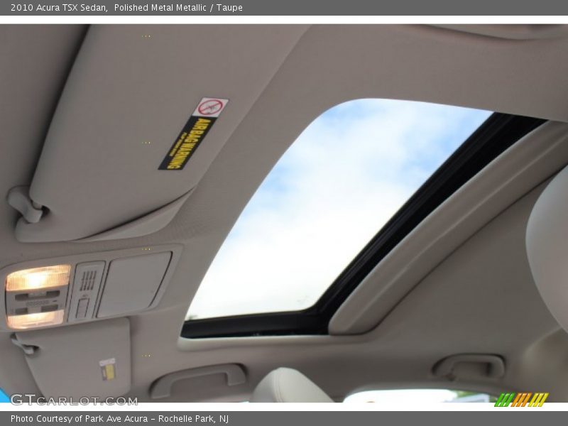 Polished Metal Metallic / Taupe 2010 Acura TSX Sedan