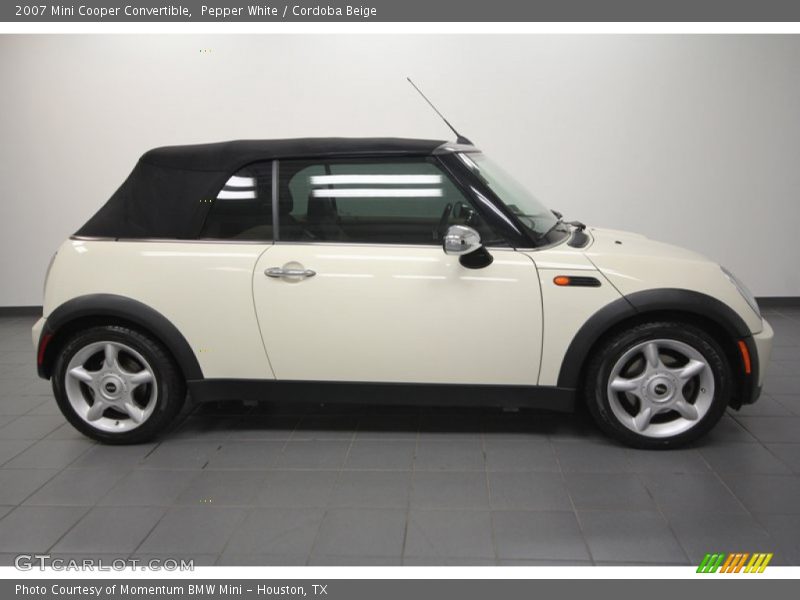 Pepper White / Cordoba Beige 2007 Mini Cooper Convertible