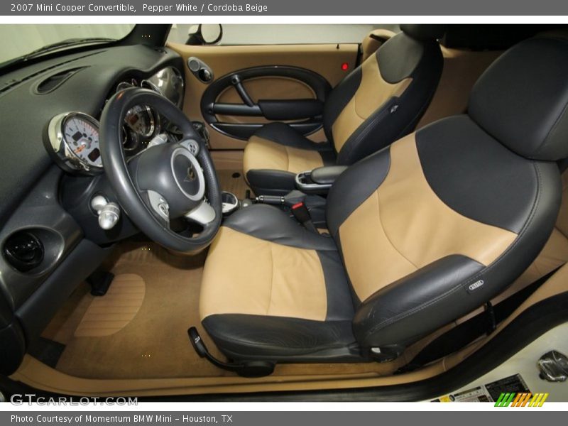 Pepper White / Cordoba Beige 2007 Mini Cooper Convertible
