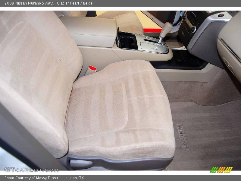 Glacier Pearl / Beige 2009 Nissan Murano S AWD