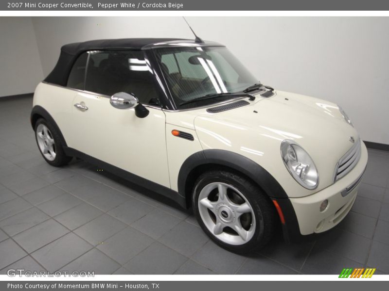 Pepper White / Cordoba Beige 2007 Mini Cooper Convertible