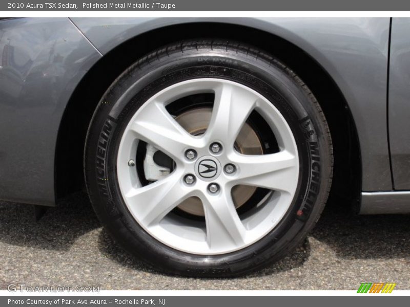 Polished Metal Metallic / Taupe 2010 Acura TSX Sedan