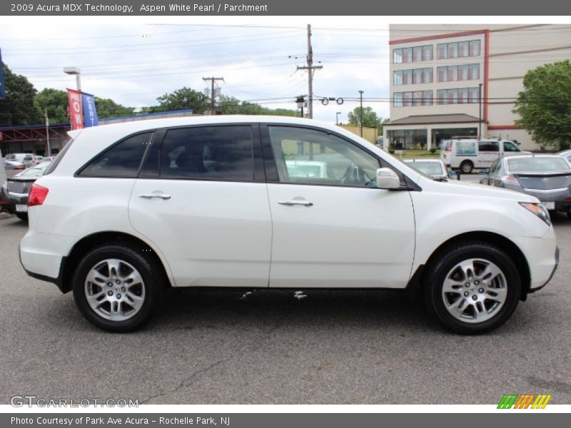 Aspen White Pearl / Parchment 2009 Acura MDX Technology