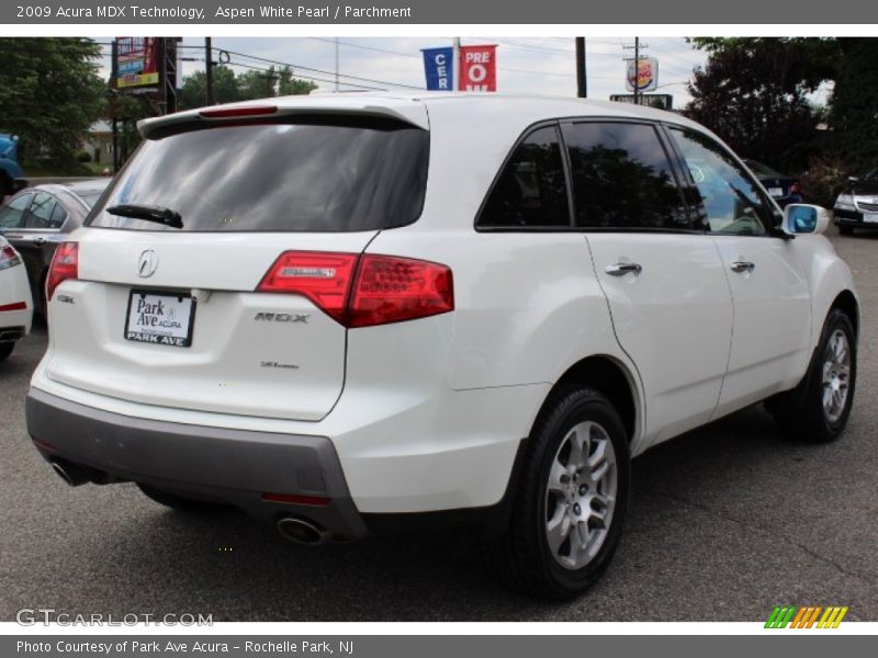 Aspen White Pearl / Parchment 2009 Acura MDX Technology