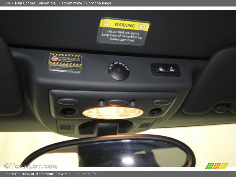 Pepper White / Cordoba Beige 2007 Mini Cooper Convertible