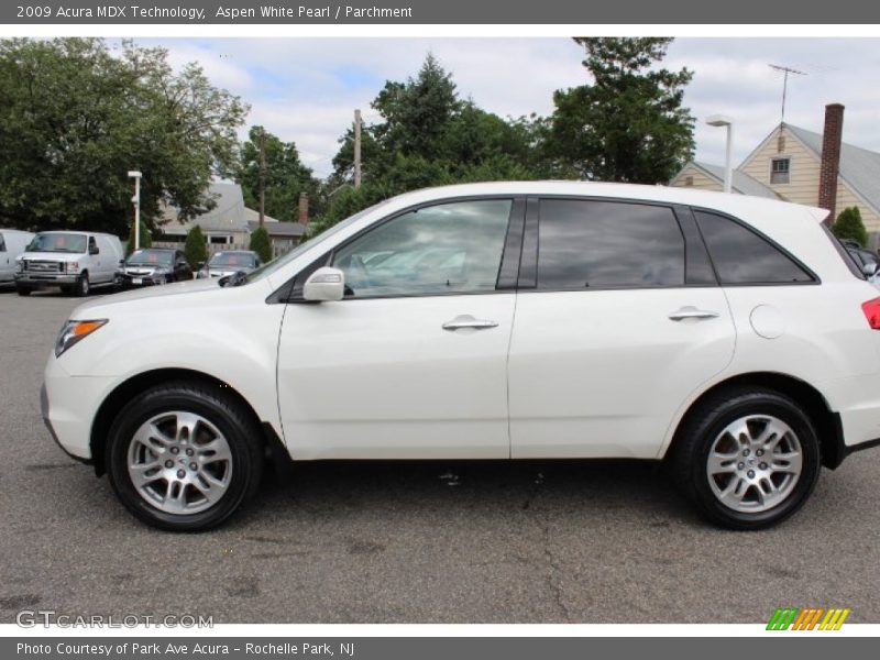 Aspen White Pearl / Parchment 2009 Acura MDX Technology