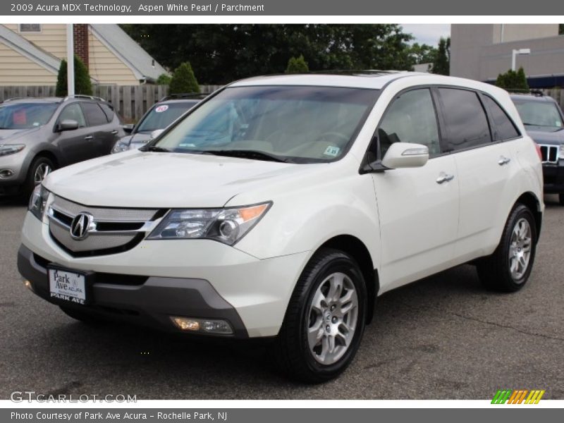 Aspen White Pearl / Parchment 2009 Acura MDX Technology