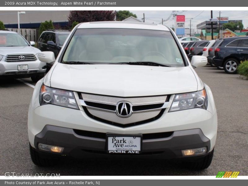 Aspen White Pearl / Parchment 2009 Acura MDX Technology