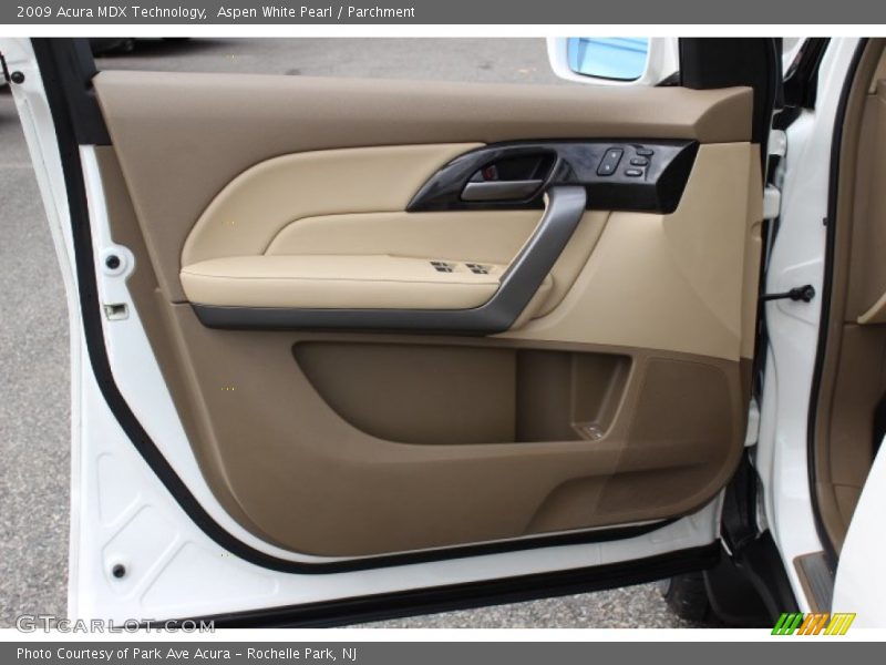 Aspen White Pearl / Parchment 2009 Acura MDX Technology