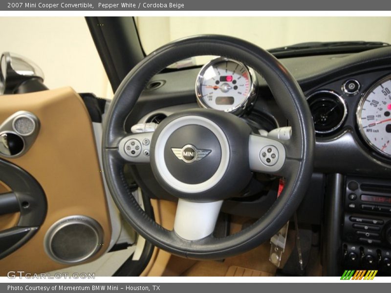 Pepper White / Cordoba Beige 2007 Mini Cooper Convertible