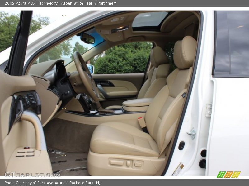 Aspen White Pearl / Parchment 2009 Acura MDX Technology