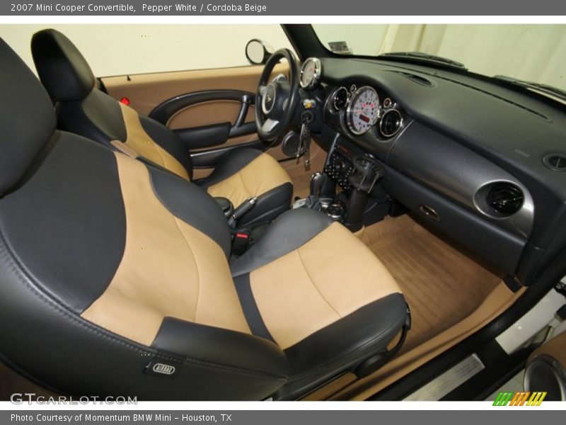 Pepper White / Cordoba Beige 2007 Mini Cooper Convertible