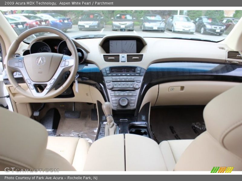 Aspen White Pearl / Parchment 2009 Acura MDX Technology