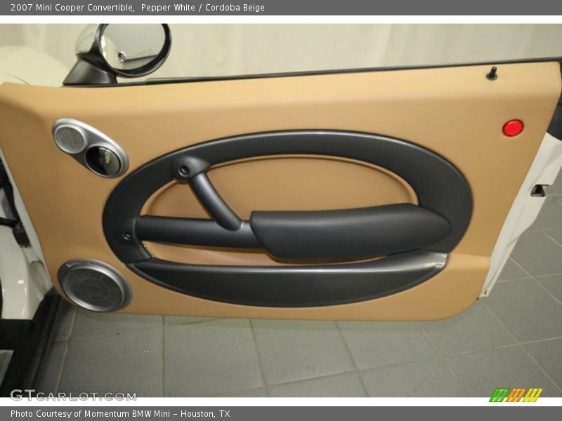 Pepper White / Cordoba Beige 2007 Mini Cooper Convertible