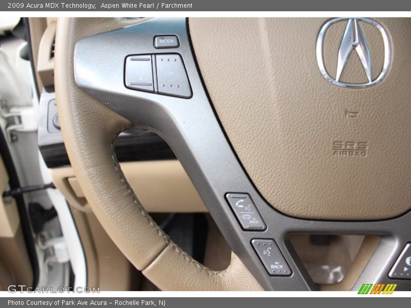 Aspen White Pearl / Parchment 2009 Acura MDX Technology