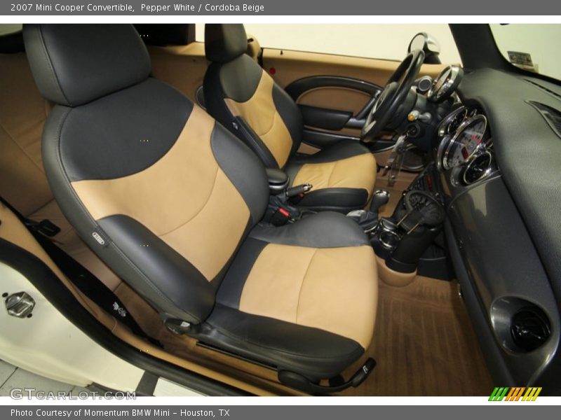 Pepper White / Cordoba Beige 2007 Mini Cooper Convertible