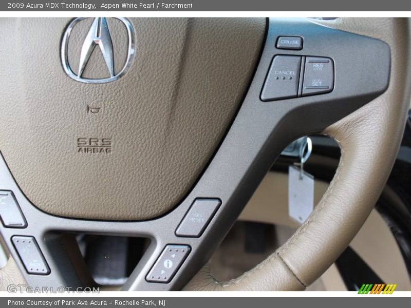 Aspen White Pearl / Parchment 2009 Acura MDX Technology