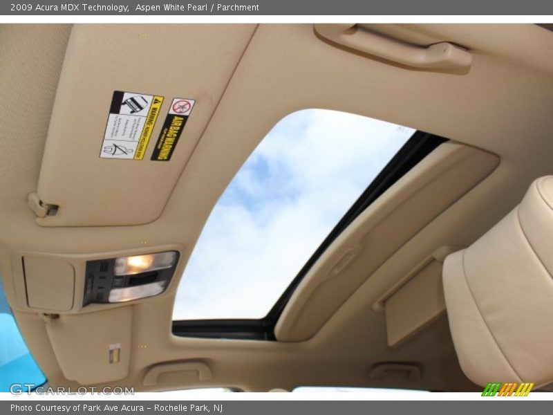 Aspen White Pearl / Parchment 2009 Acura MDX Technology