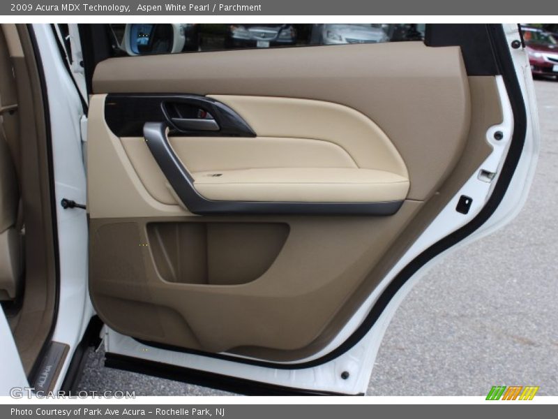 Aspen White Pearl / Parchment 2009 Acura MDX Technology