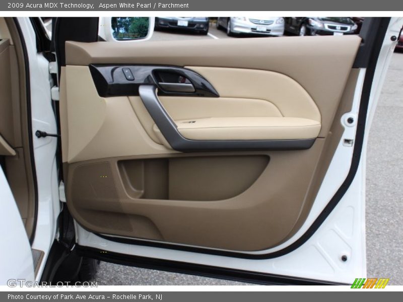Aspen White Pearl / Parchment 2009 Acura MDX Technology
