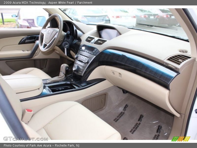 Aspen White Pearl / Parchment 2009 Acura MDX Technology