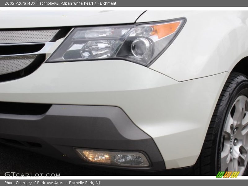 Aspen White Pearl / Parchment 2009 Acura MDX Technology