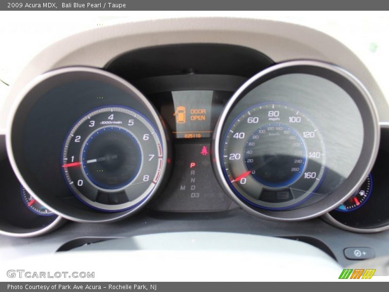 Bali Blue Pearl / Taupe 2009 Acura MDX