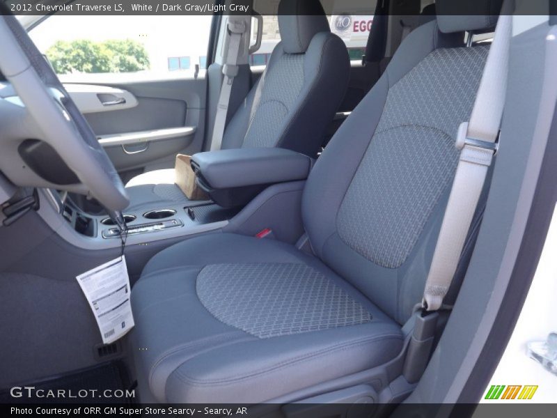 White / Dark Gray/Light Gray 2012 Chevrolet Traverse LS