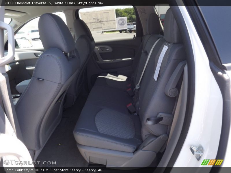 White / Dark Gray/Light Gray 2012 Chevrolet Traverse LS