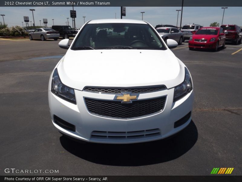 Summit White / Medium Titanium 2012 Chevrolet Cruze LT