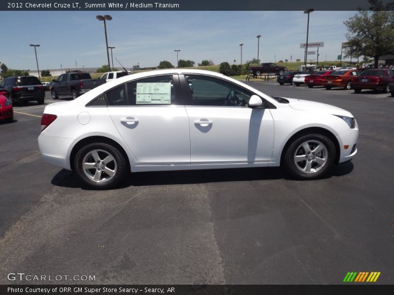 Summit White / Medium Titanium 2012 Chevrolet Cruze LT