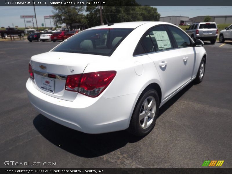 Summit White / Medium Titanium 2012 Chevrolet Cruze LT
