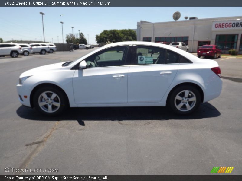 Summit White / Medium Titanium 2012 Chevrolet Cruze LT