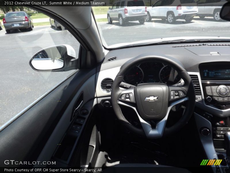 Summit White / Medium Titanium 2012 Chevrolet Cruze LT