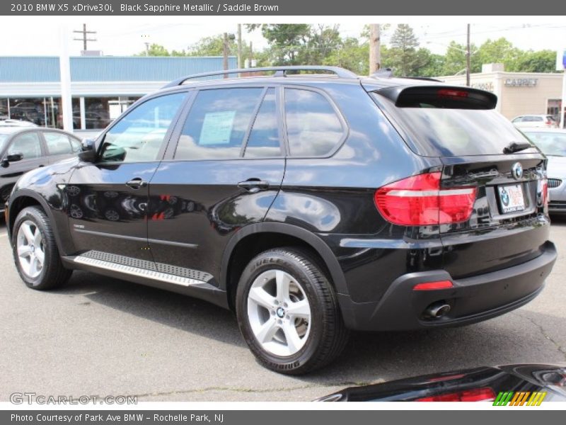 Black Sapphire Metallic / Saddle Brown 2010 BMW X5 xDrive30i