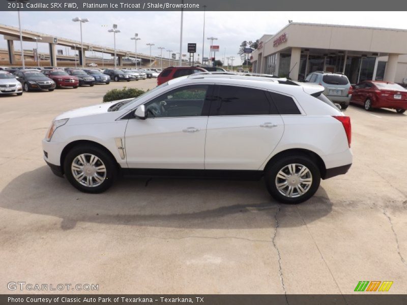 Platinum Ice Tricoat / Shale/Brownstone 2011 Cadillac SRX FWD